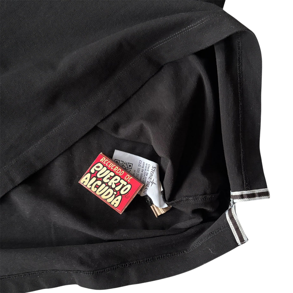 STONE ISLAND AW2014 Slim Fit Black Polo XL
