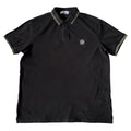 STONE ISLAND AW2014 Slim Fit Black Polo XL