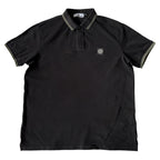STONE ISLAND AW2014 Slim Fit Black Polo XL