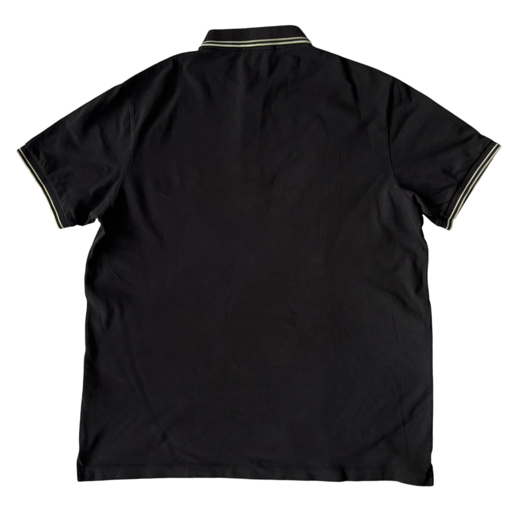 STONE ISLAND AW2014 Slim Fit Black Polo XL