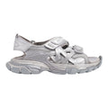 BALENCIAGA Track Sandal Silver Metallic 47