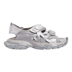 BALENCIAGA Track Sandal Silver Metallic 47