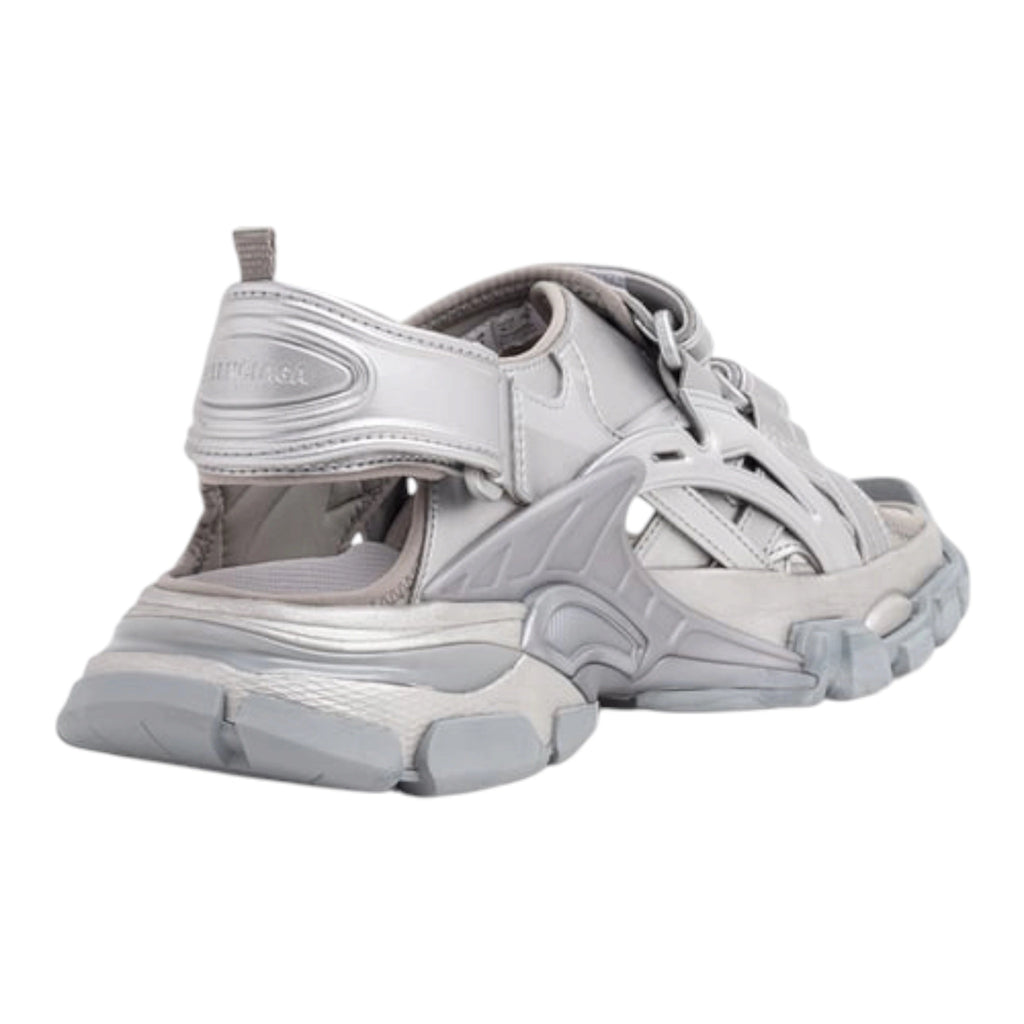 BALENCIAGA Track Sandal Silver Metallic 47
