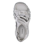 BALENCIAGA Track Sandal Silver Metallic 47