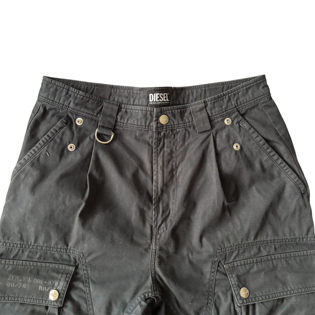DIESEL P-Bartoon-A Cargo Pants Black W31.