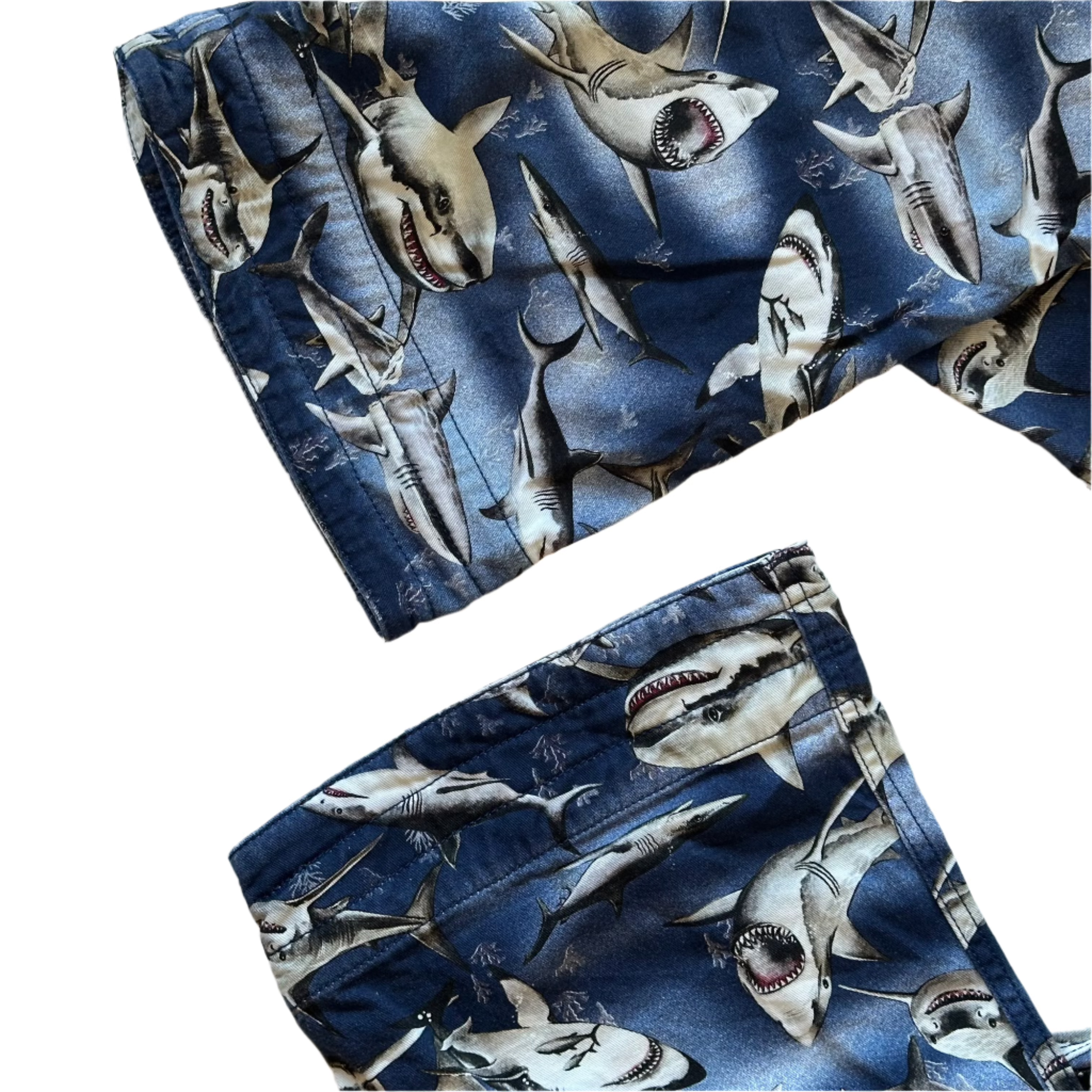 PALM ANGELS Sharks Easy Wide-Leg Trousers M