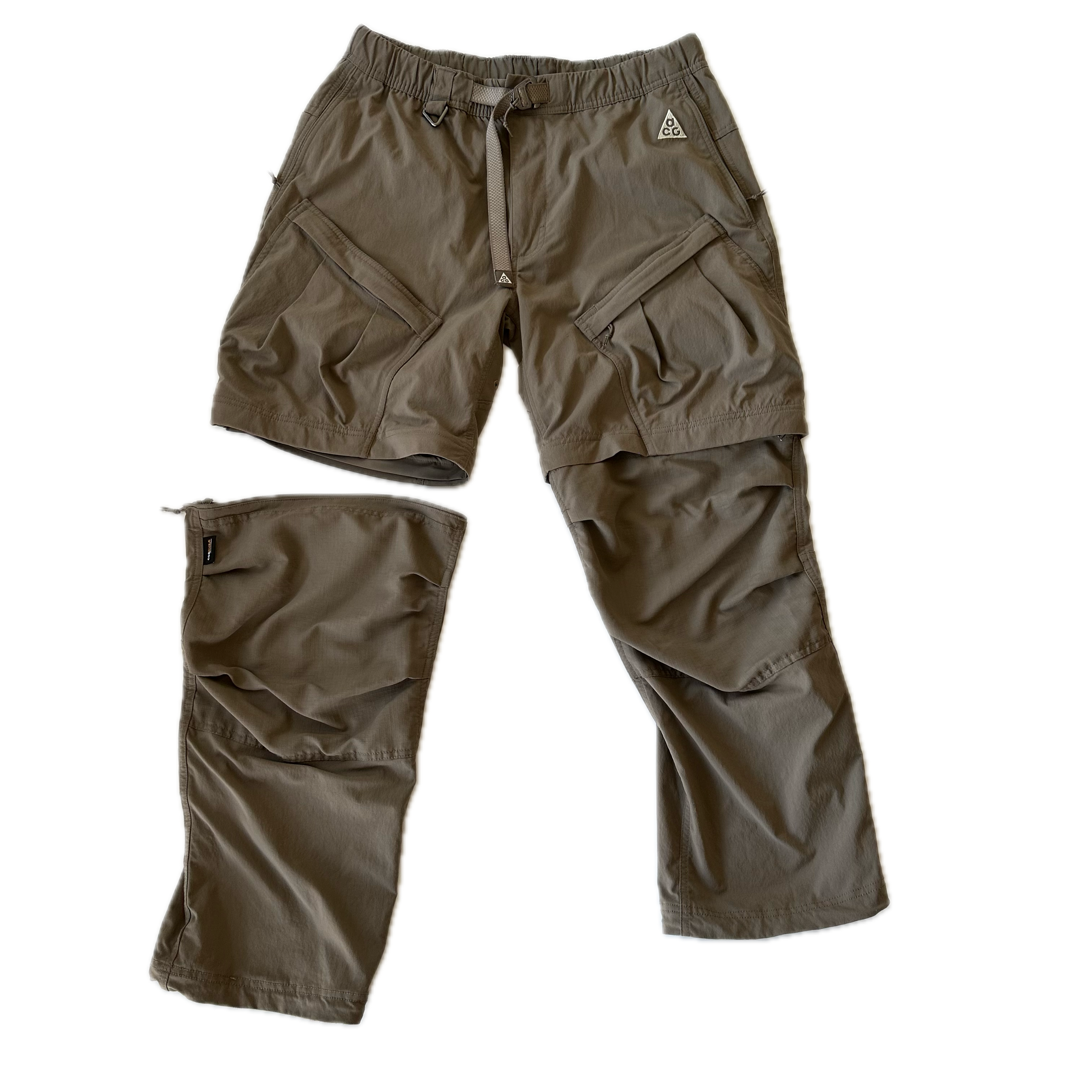 NIKE ACG Zip-off Trail Trousers Neutral Olive / Light Orewood Brown M