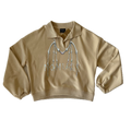 NO HUGS Beige Wings Polo Sweatshirt L