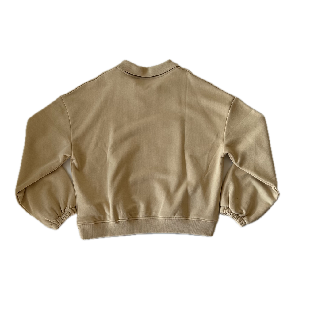 NO HUGS Beige Wings Polo Sweatshirt L