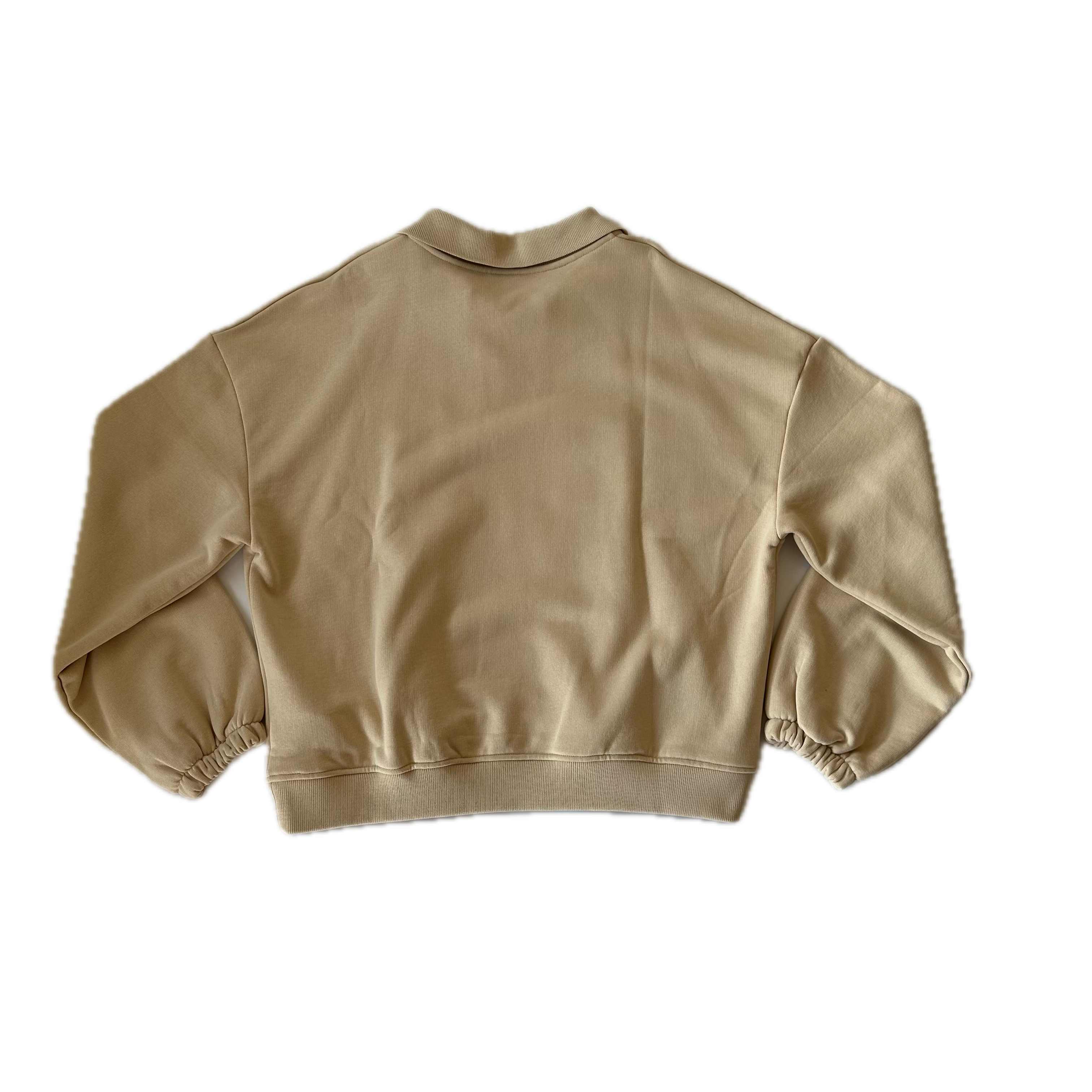 NO HUGS Beige Wings Polo Sweatshirt L