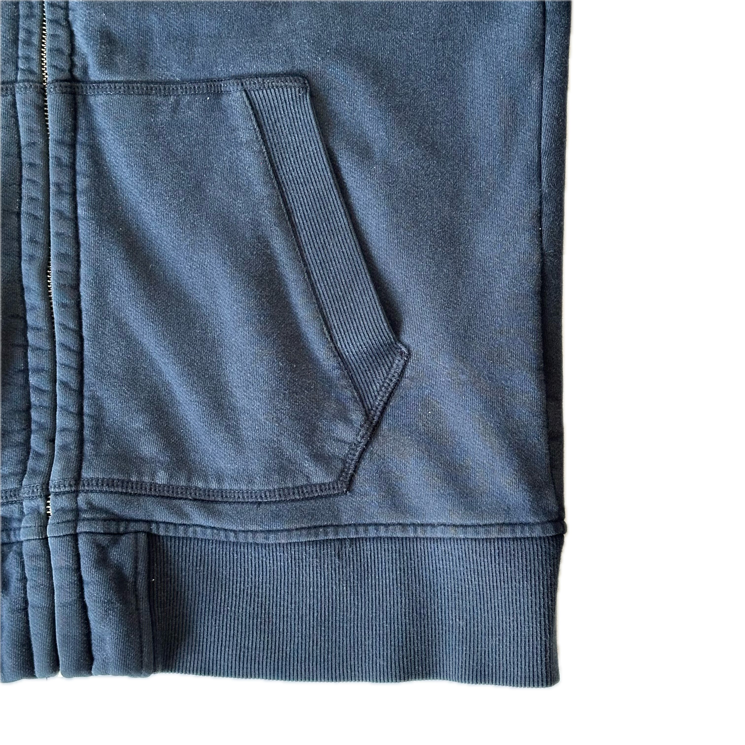 C.P. Company Navy Cotton Goggle Hoodie L