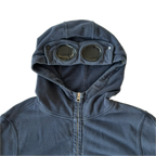 C.P. Company Navy Cotton Goggle Hoodie L