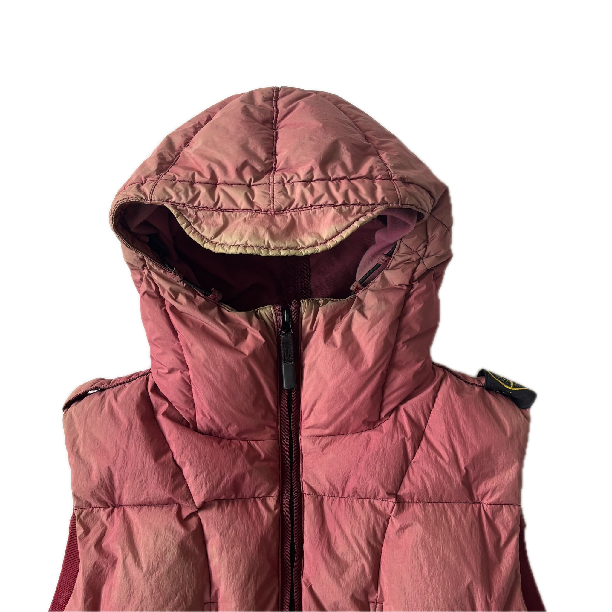 STONE ISLAND Garment Dyed Crinkle Reps NY Down Gilet