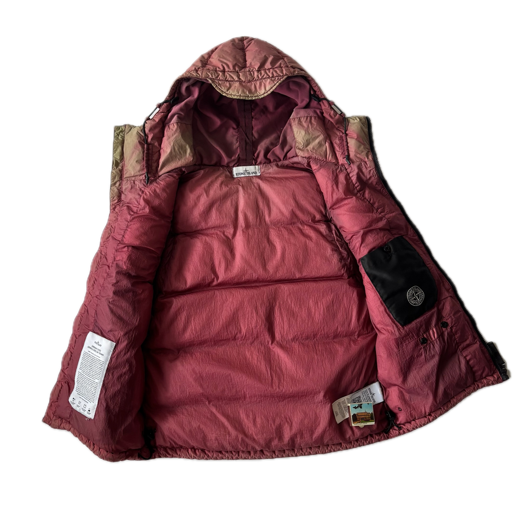 STONE ISLAND Garment Dyed Crinkle Reps NY Down Gilet