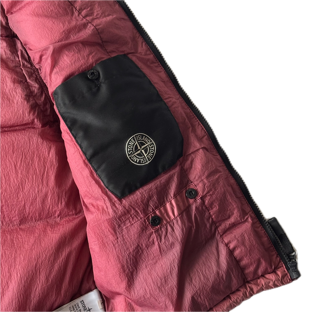 STONE ISLAND Garment Dyed Crinkle Reps NY Down Gilet