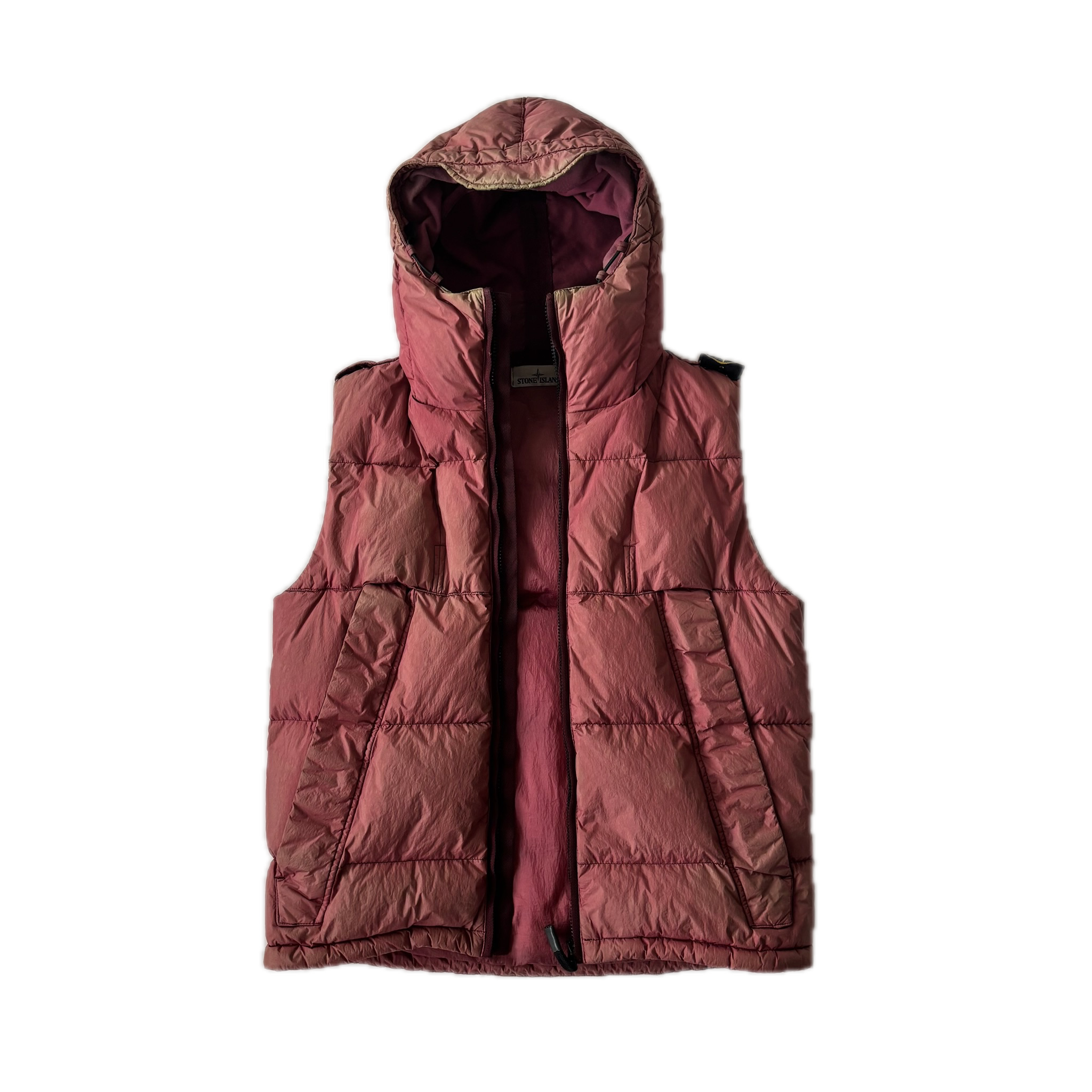 STONE ISLAND Garment Dyed Crinkle Reps NY Down Gilet