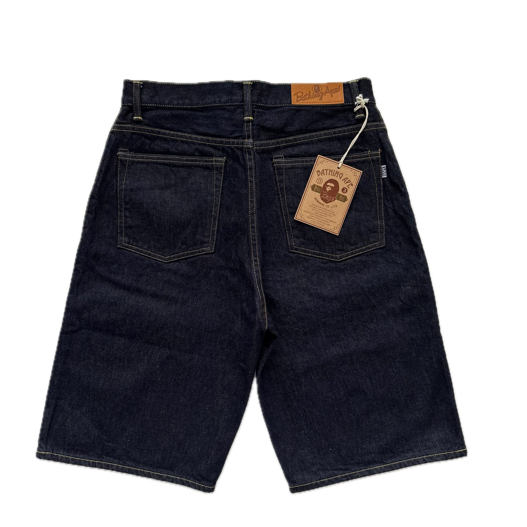 A BATHING APE Shark Denim Shorts 32