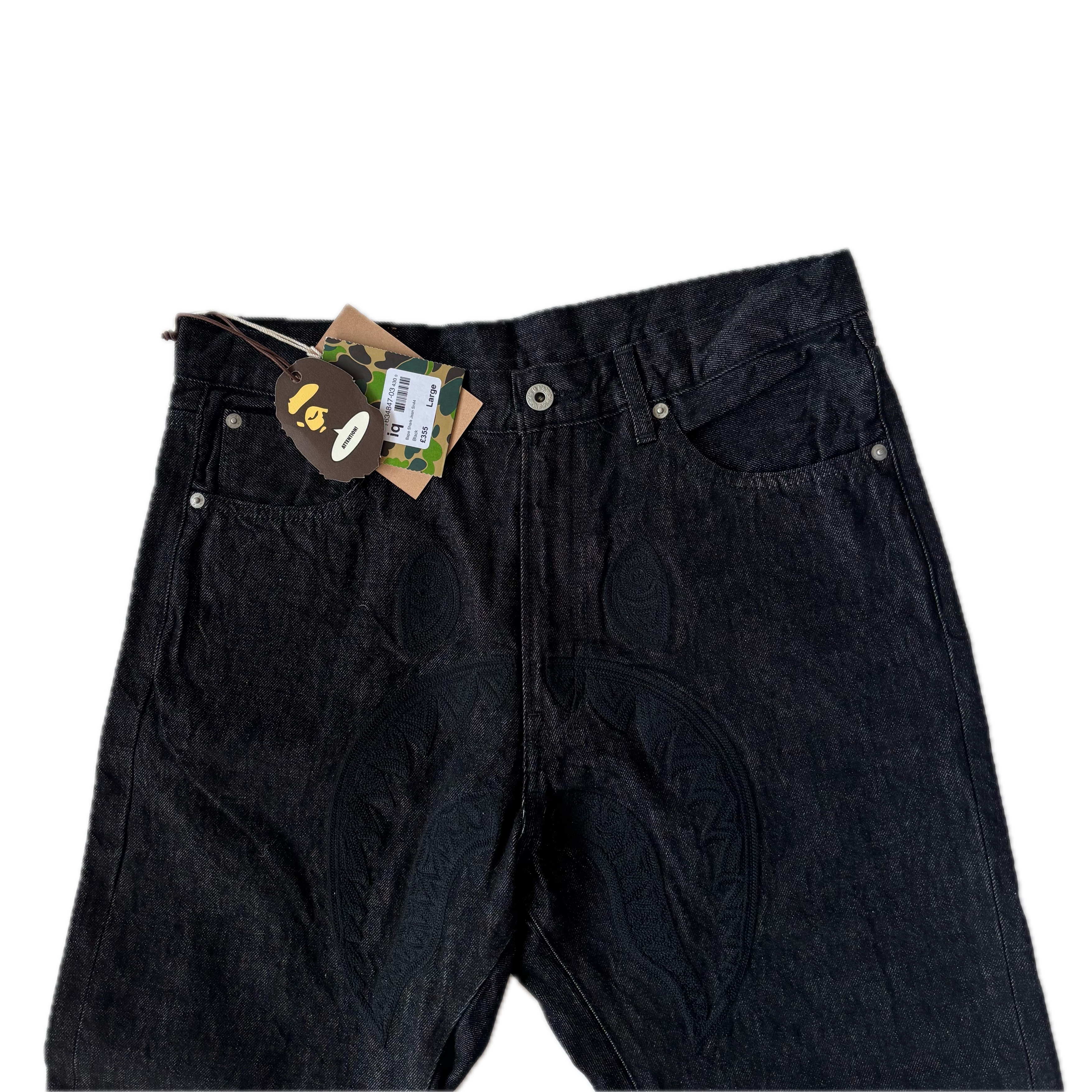 A BATHING APE Regular Fit 13oz Shark Denim Pants L