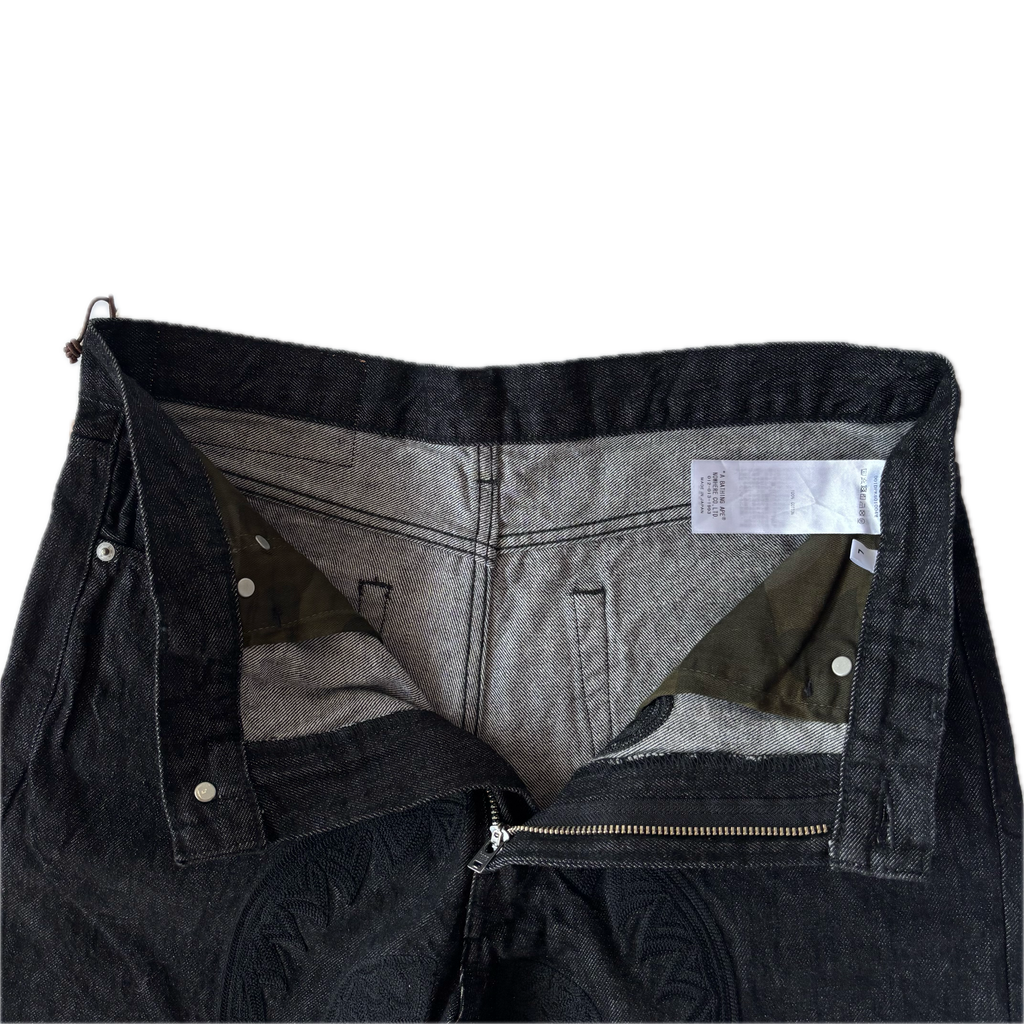 A BATHING APE Regular Fit 13oz Shark Denim Pants L