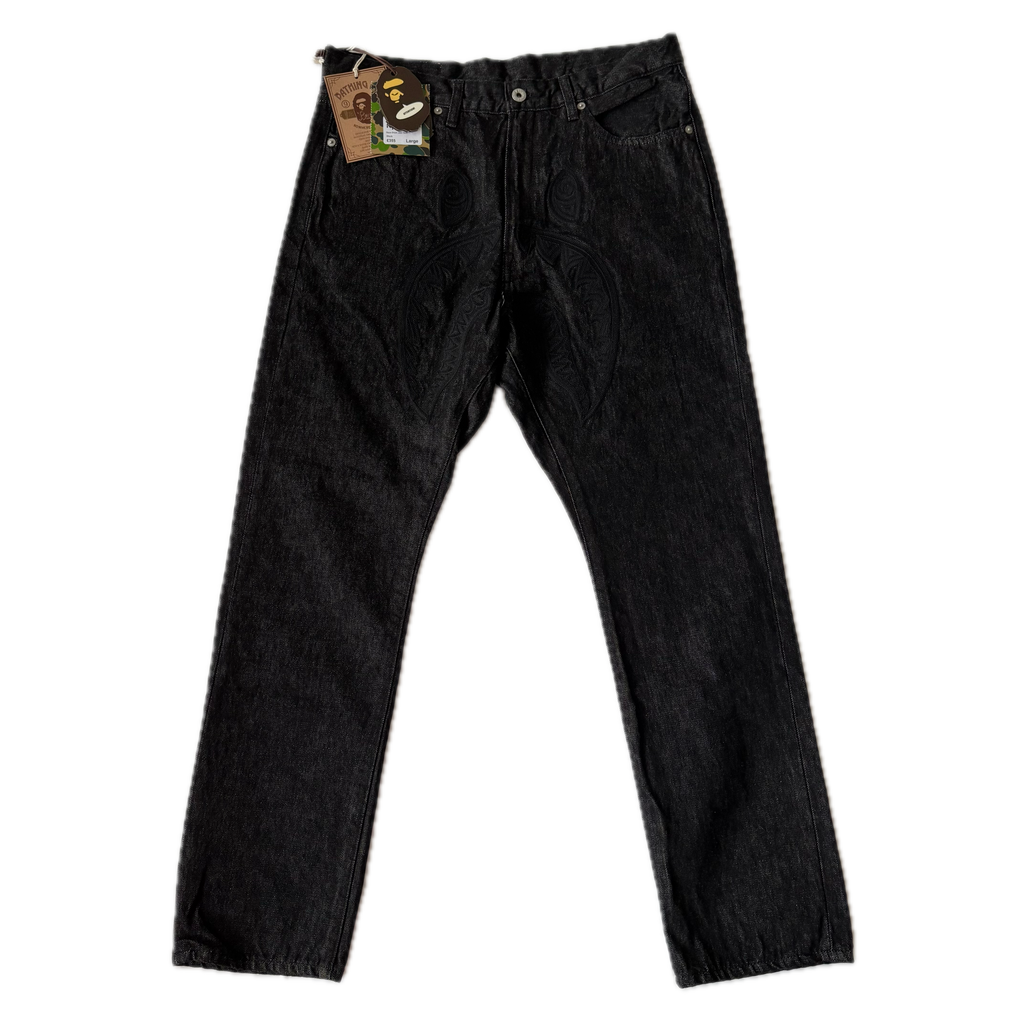 A BATHING APE Regular Fit 13oz Shark Denim Pants L