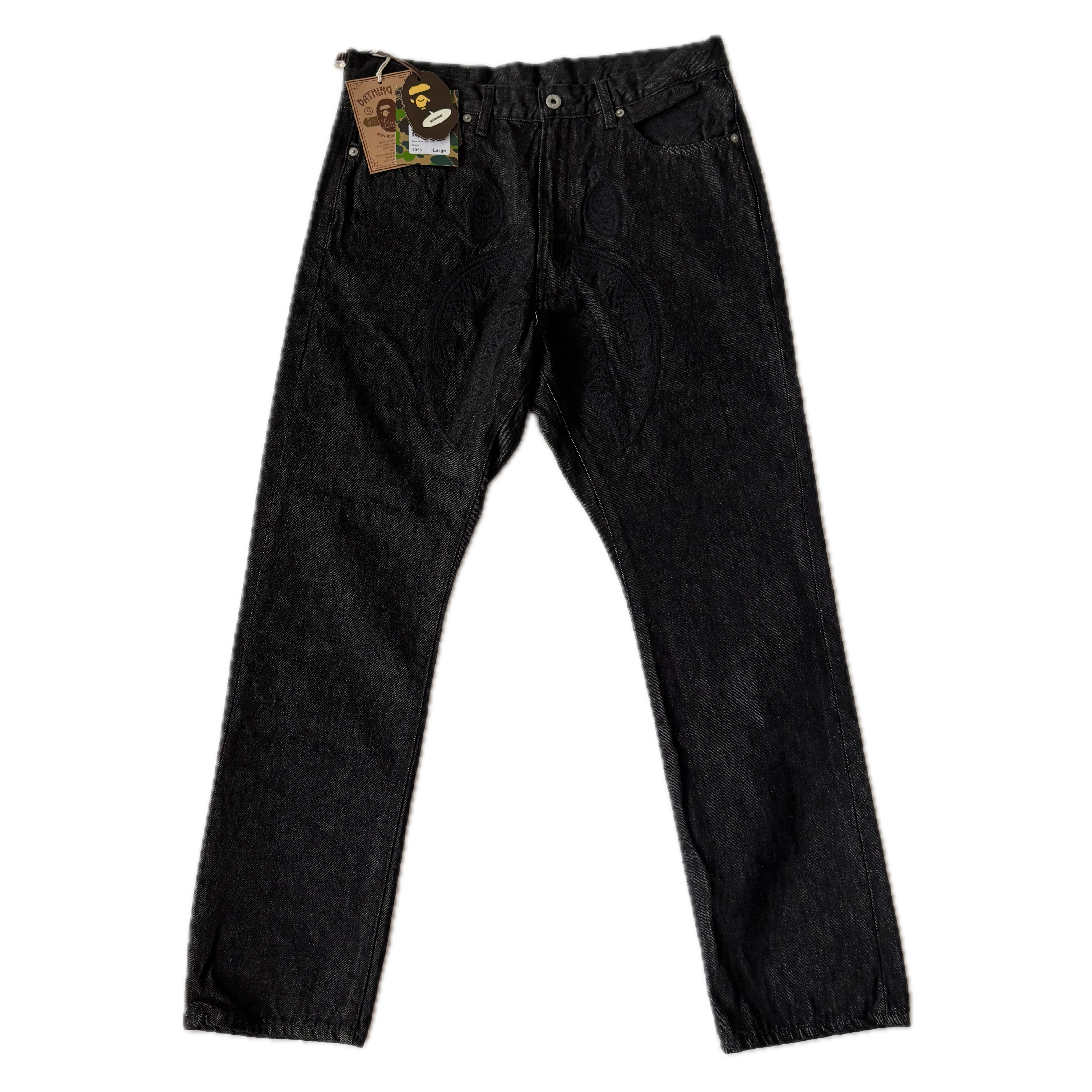 A BATHING APE Regular Fit 13oz Shark Denim Pants L