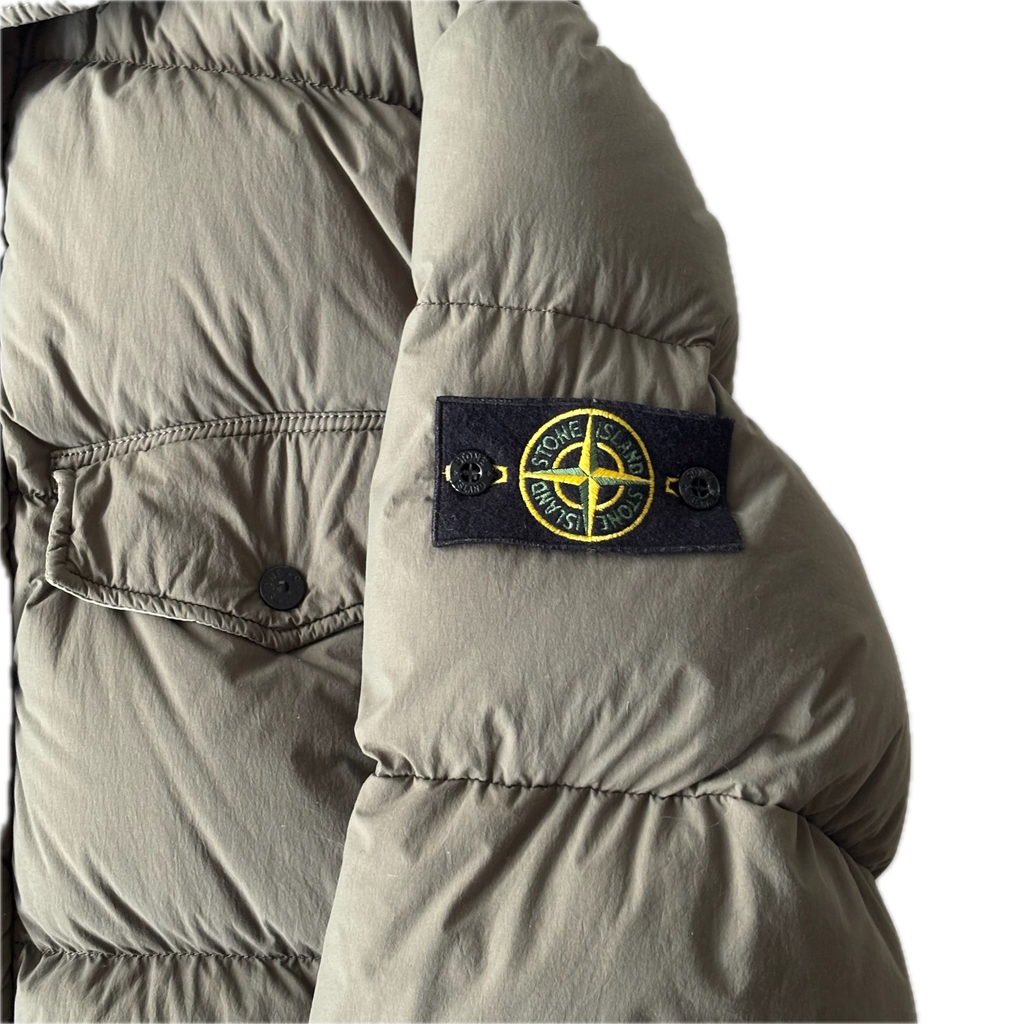STONE ISLAND AW2016 Organic Tela Feel NY Down Jacket Khaki XL
