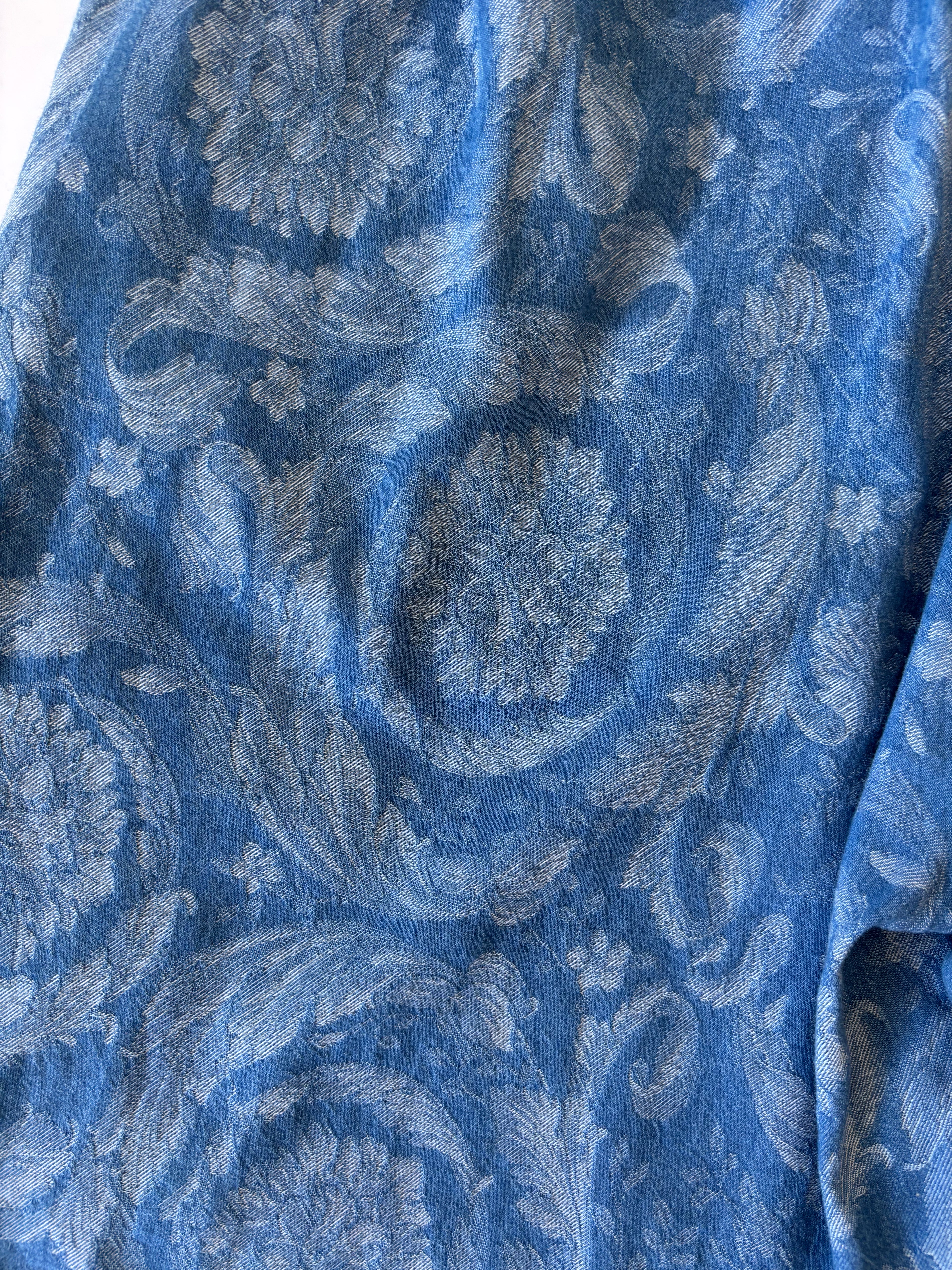 VERSACE Barocco Jacquard Denim Shorts