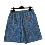 VERSACE Barocco Jacquard Denim Shorts L