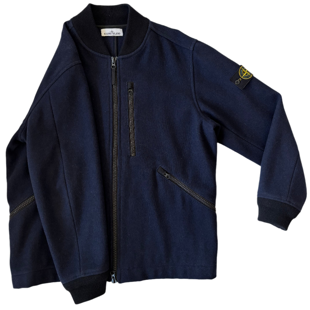 STONE ISLAND AW2017 Panno Speciale Wool Bomber Jacket XXL