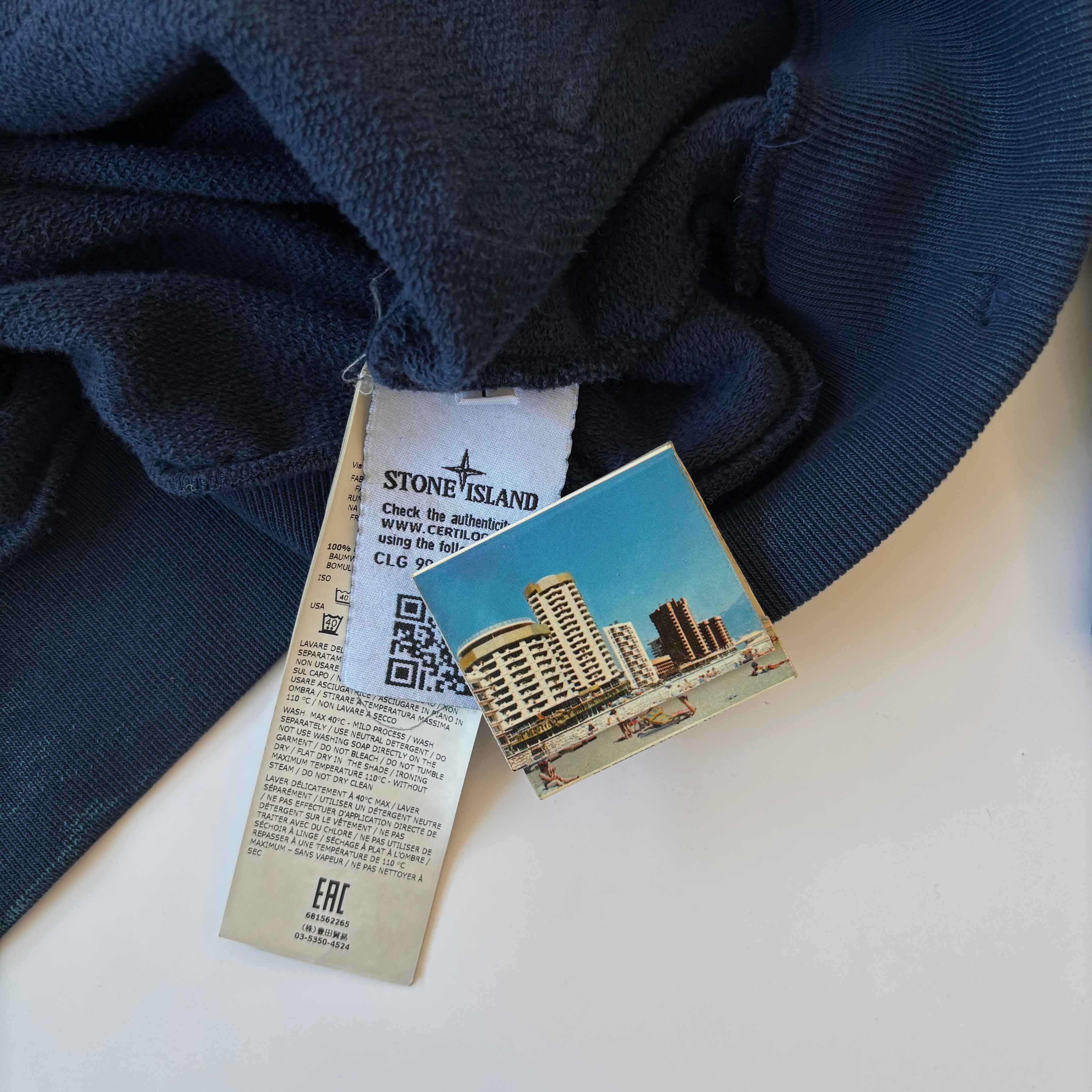 STONE ISLAND SS2018 Hand Brushed Hoodie L