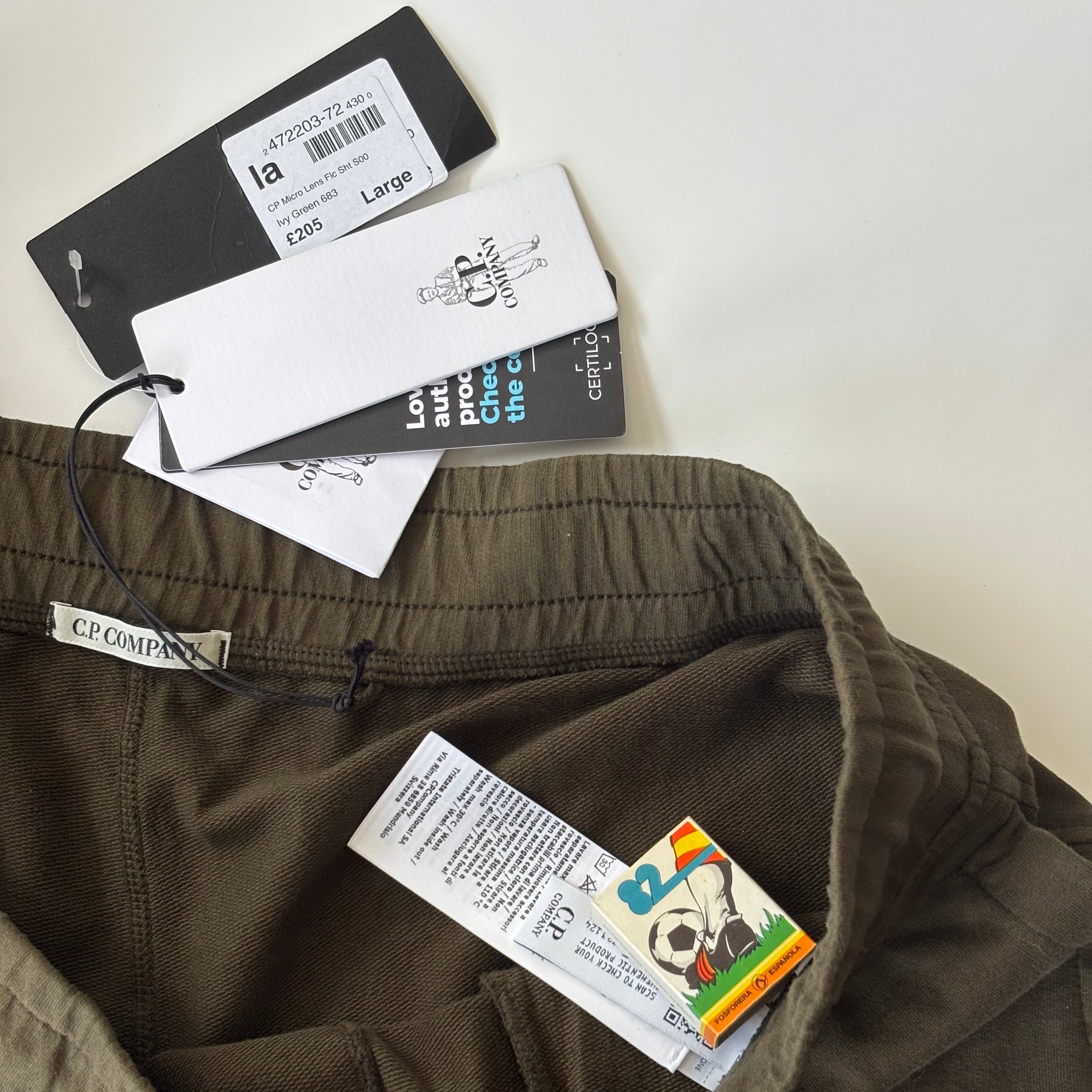 C.P. Company Lens Fleece Shorts 50