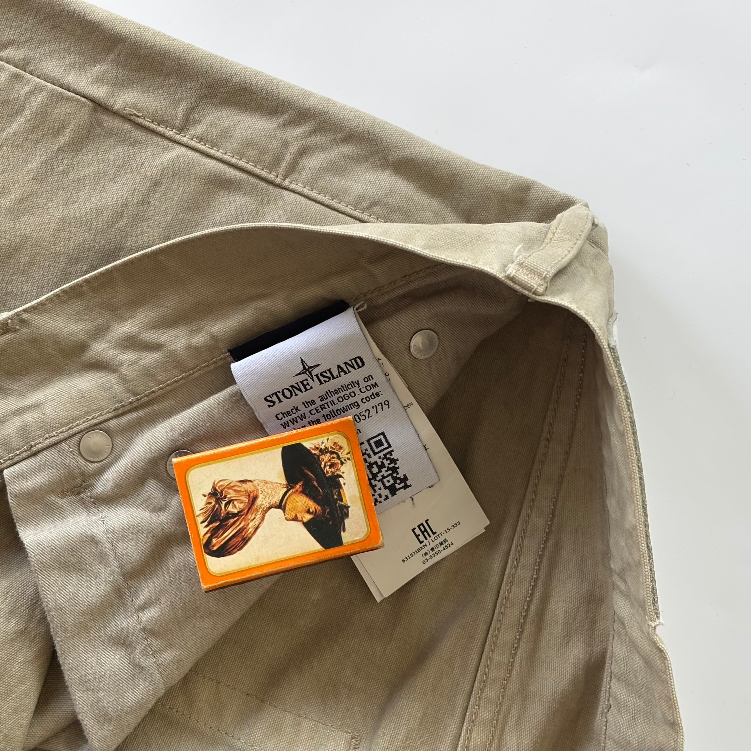 STONE ISLAND AW2015 Beige Jeans W34