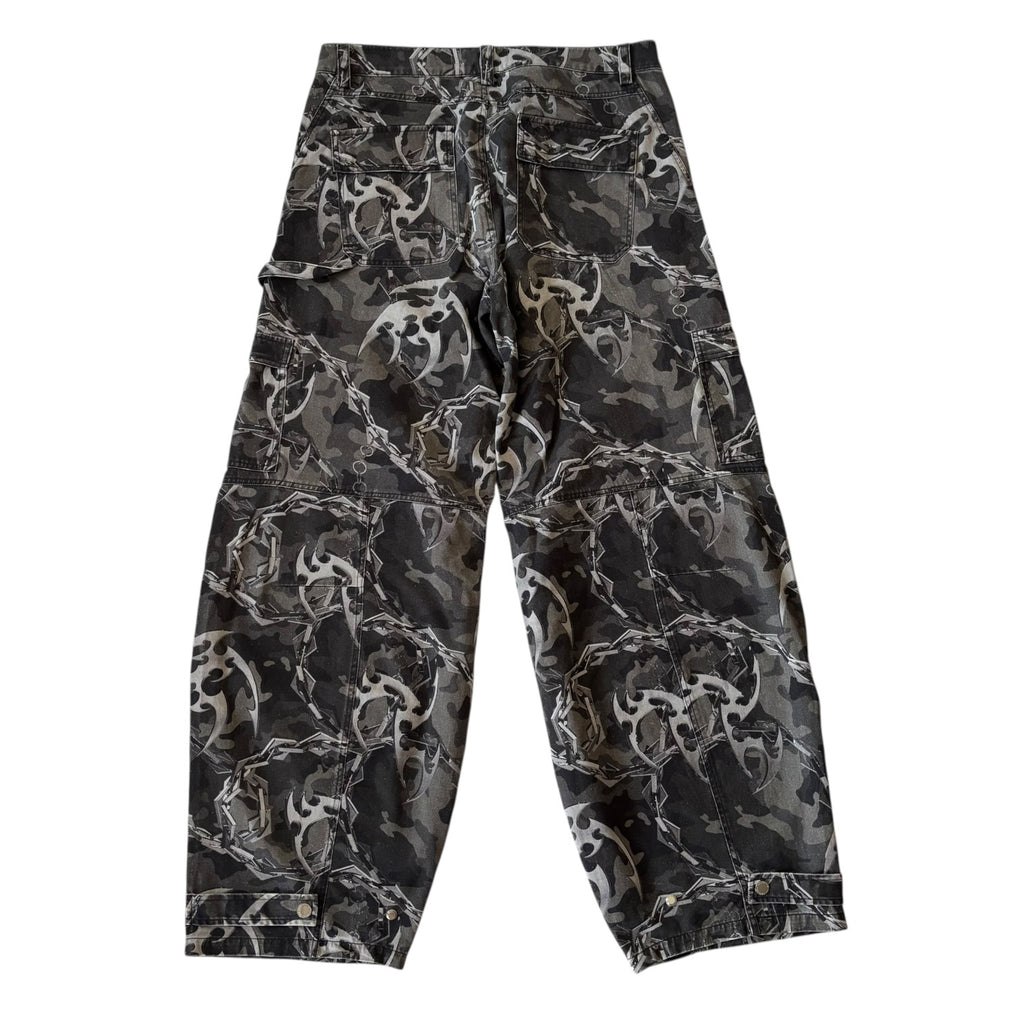 HAN KJOBEHAVN Camouflage Print Cargo Pants XL.
