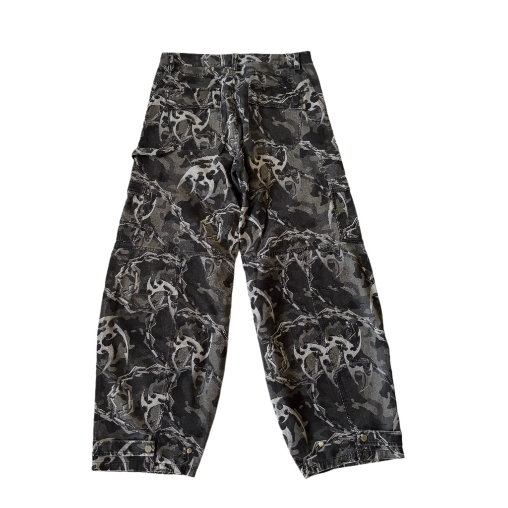 HAN KJOBEHAVN Camouflage Print Cargo Pants XL