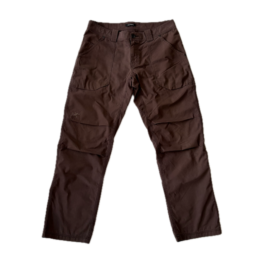 ARC'TERYX Cotton Blend Hiking Pants Brown W32