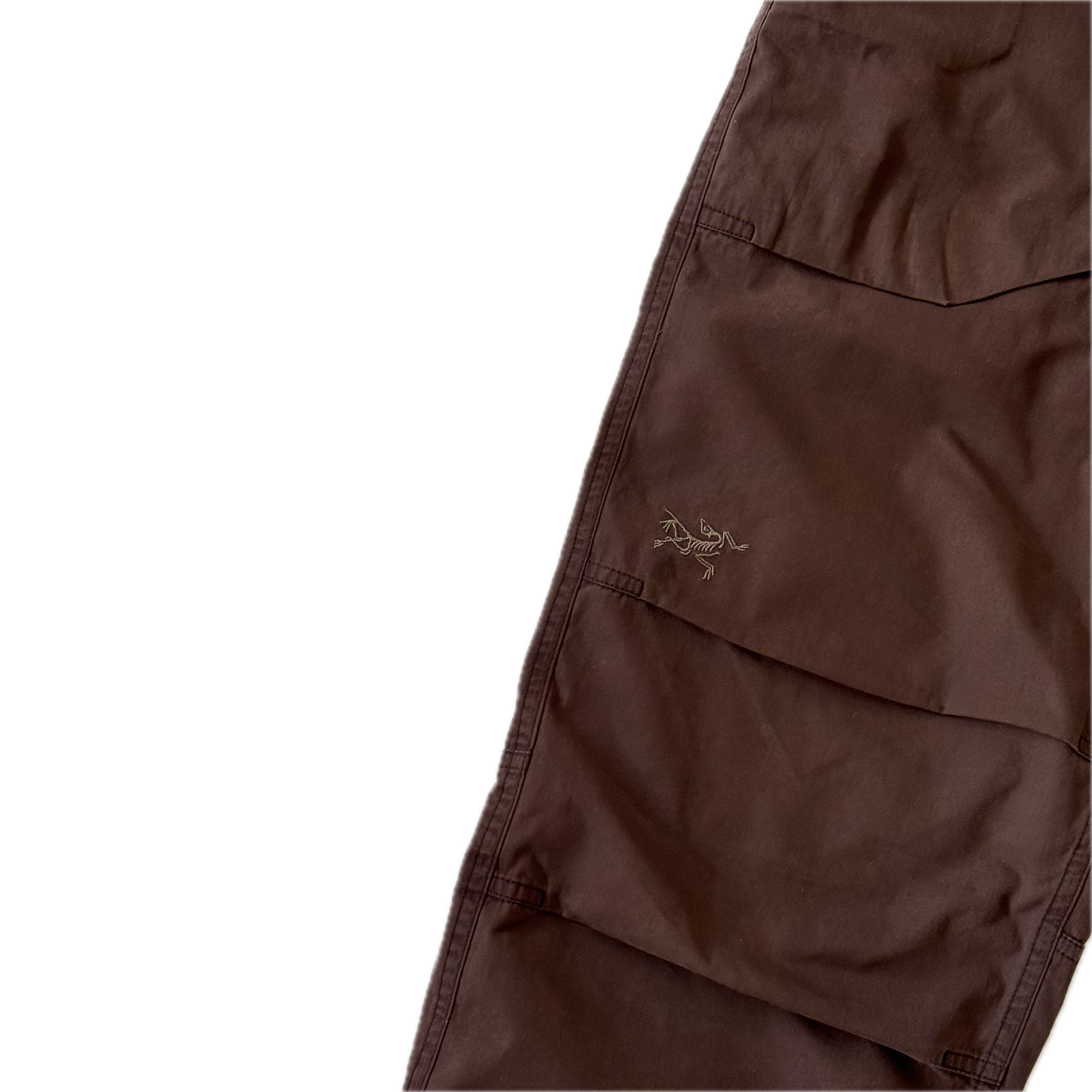 ARC'TERYX Cotton Blend Hiking Pants Brown W32
