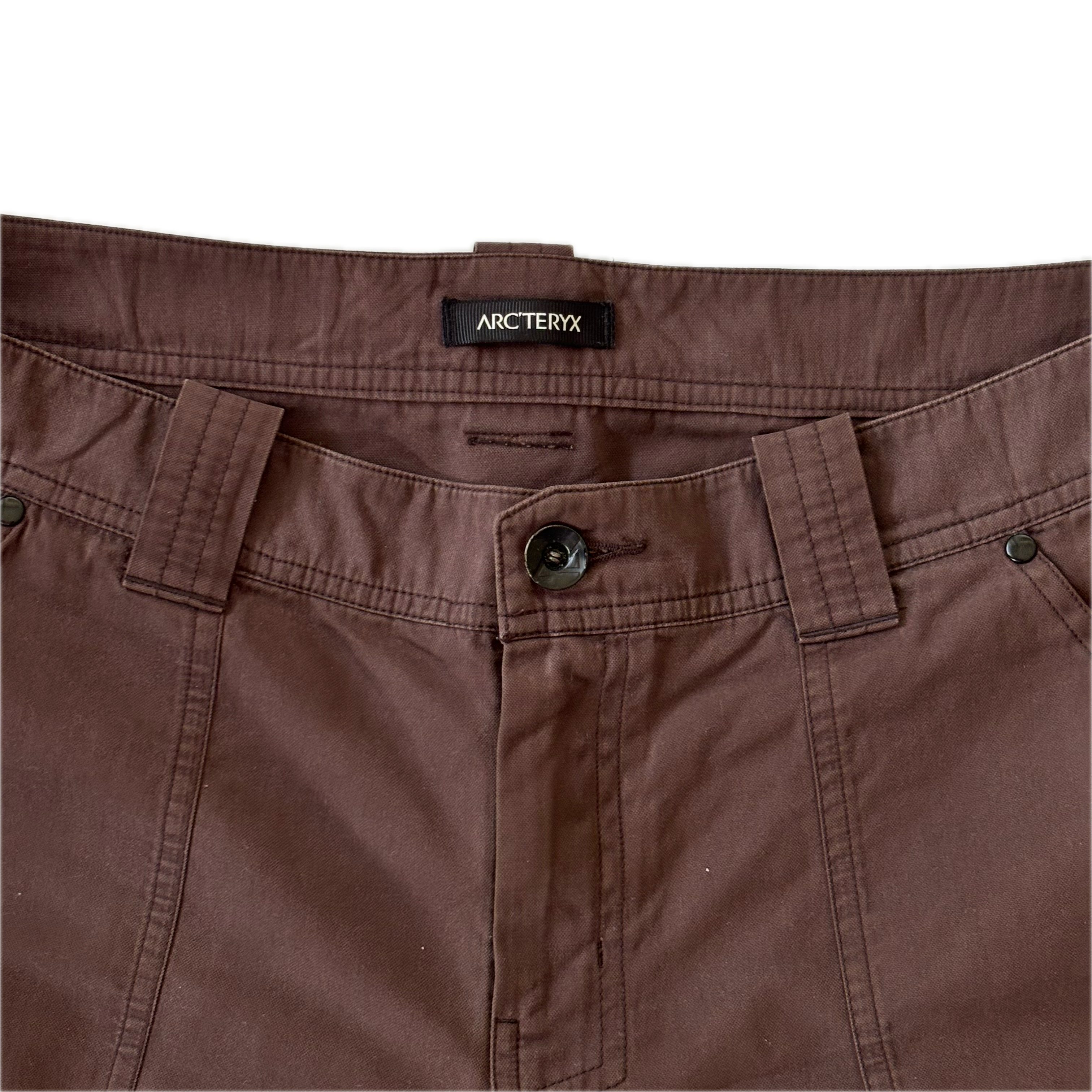 ARC'TERYX Cotton Blend Hiking Pants Brown W32
