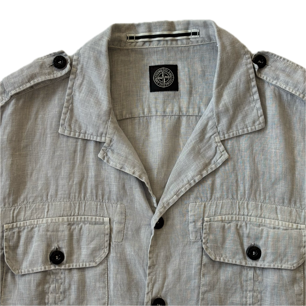 STONE ISLAND SS2011 Linen Shirt L