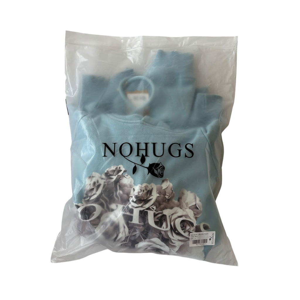 NO HUGS Skyroses Hoodie L