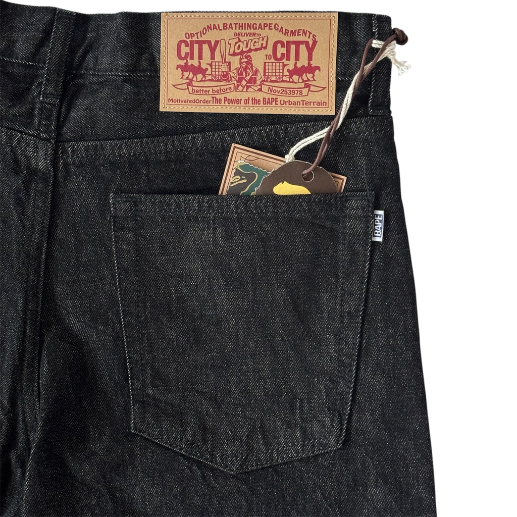 A BATHING APE Regular Fit 13oz Shark Denim Pants L