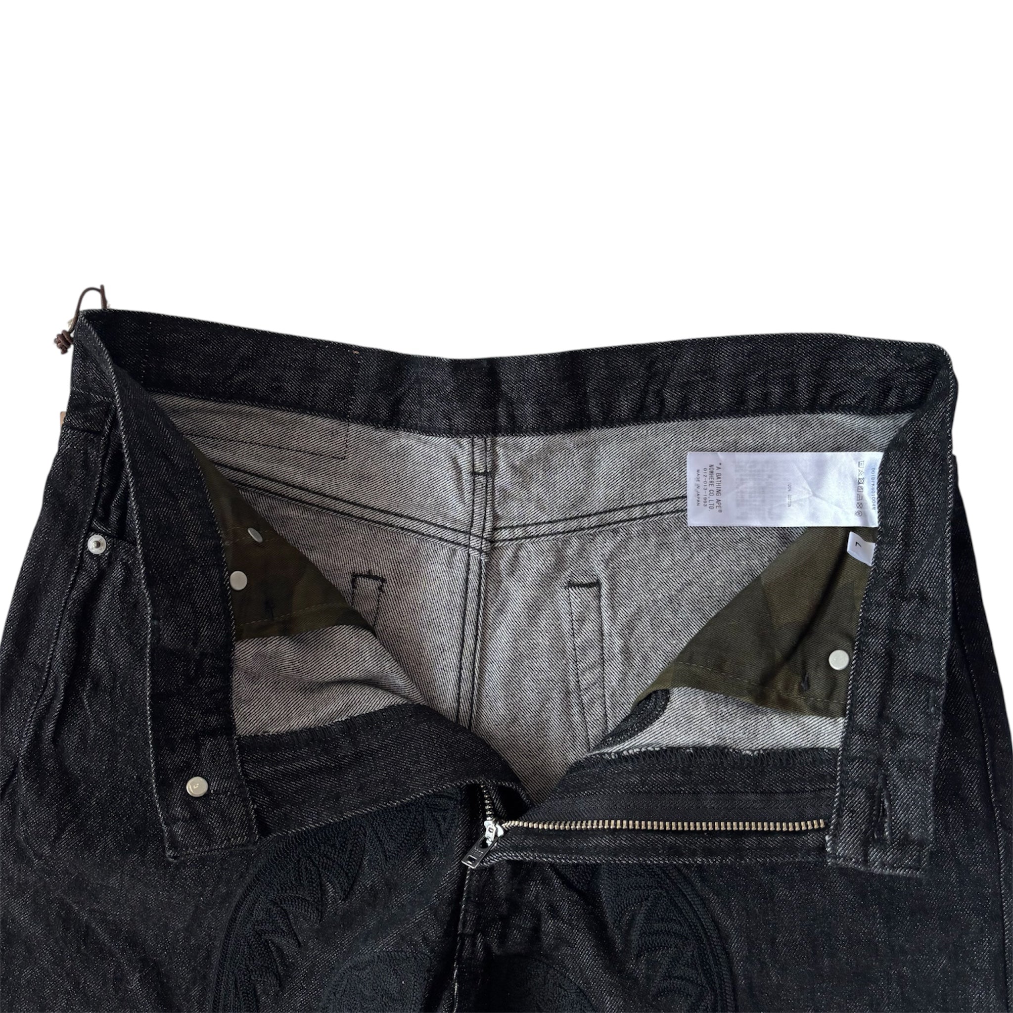 A BATHING APE Regular Fit 13oz Shark Denim Pants L