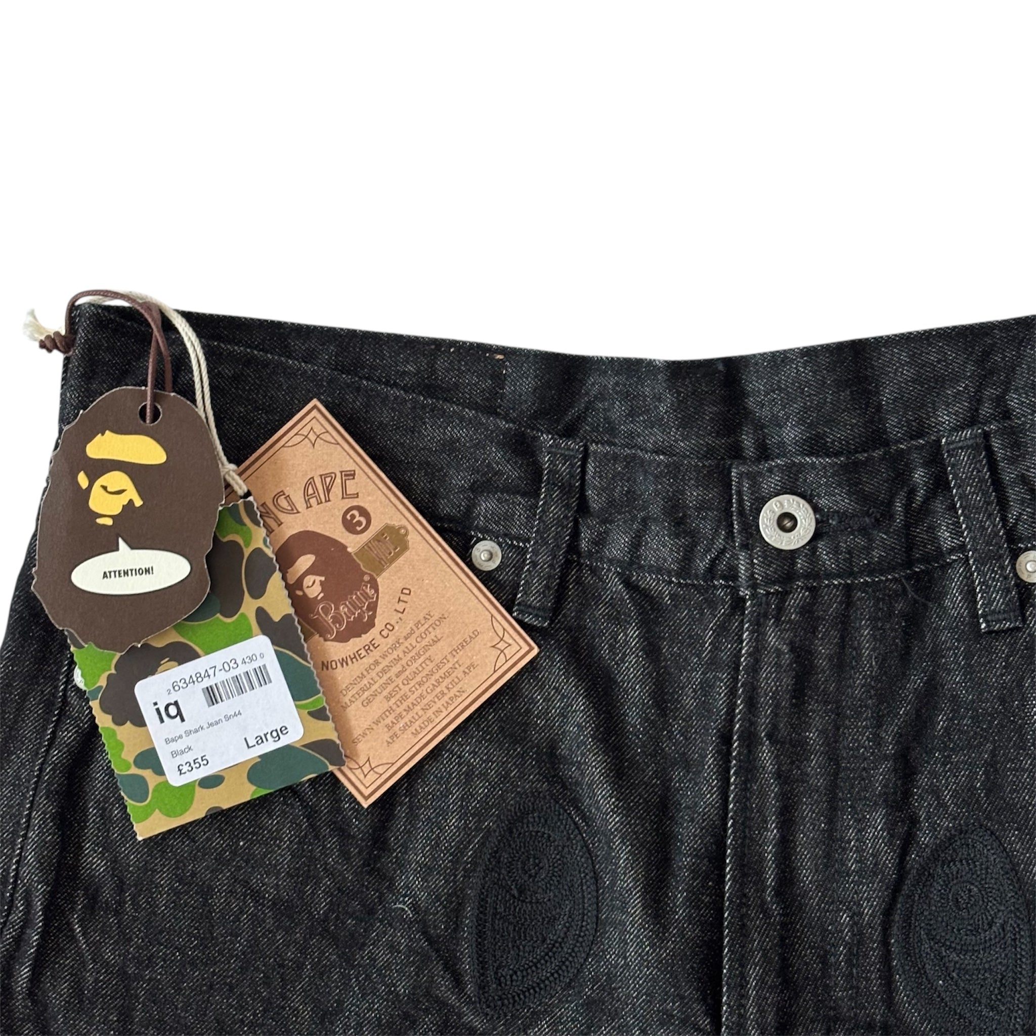 A BATHING APE Shark Denim Pants L | 11000 Archive
