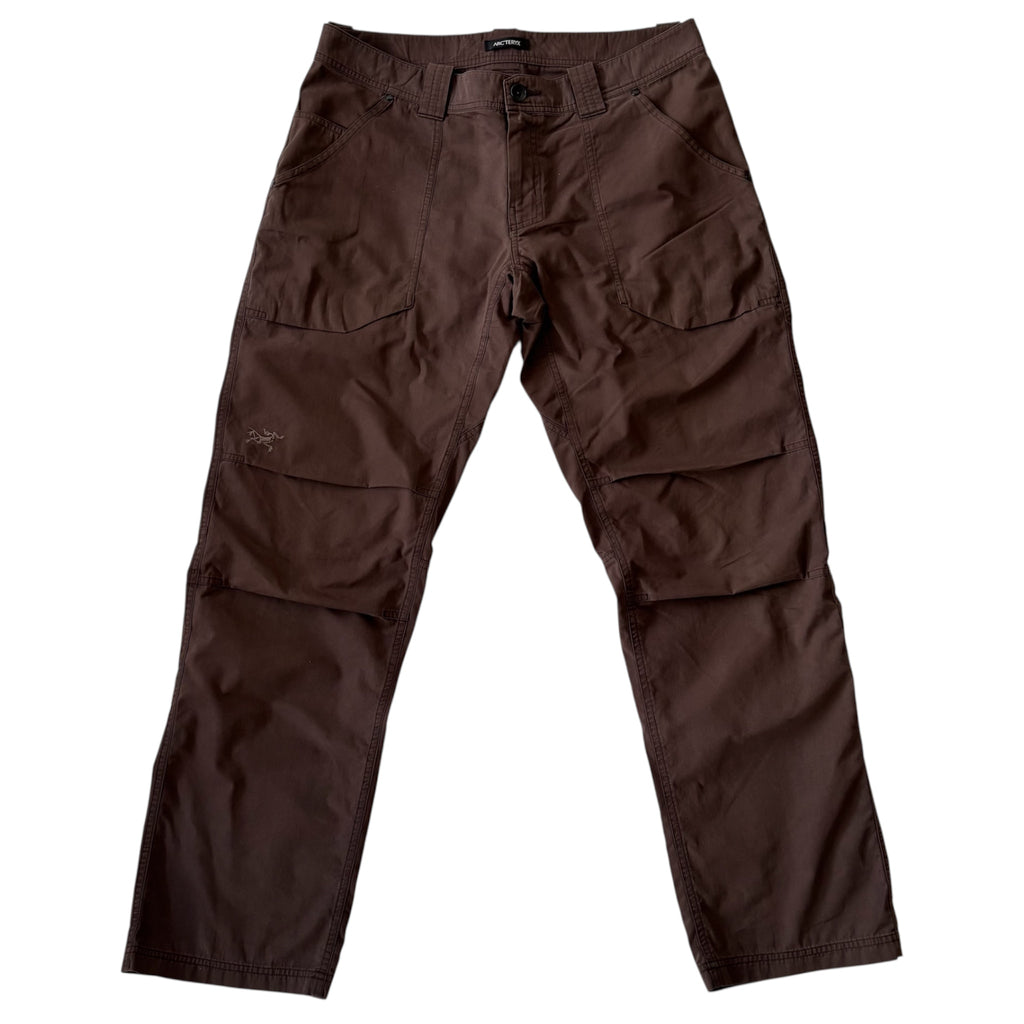 ARC'TERYX Cotton Blend Hiking Pants Brown W32