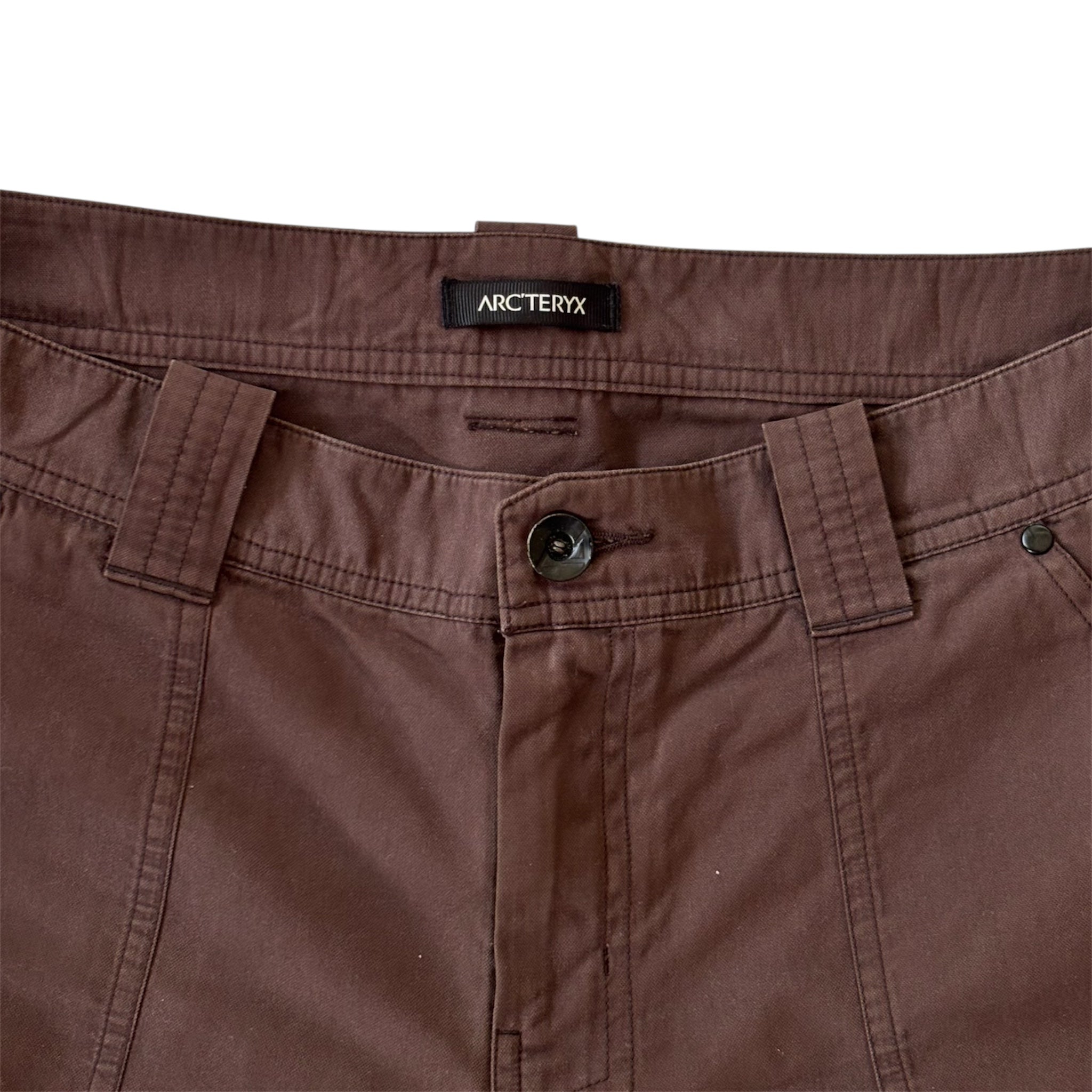 ARC'TERYX Cotton Blend Hiking Pants Brown W32