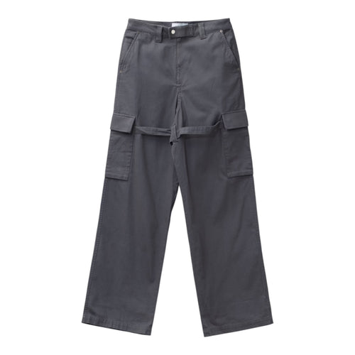 Ambush Belted-Leg Cargo Trousers Gray | 11000 Archive