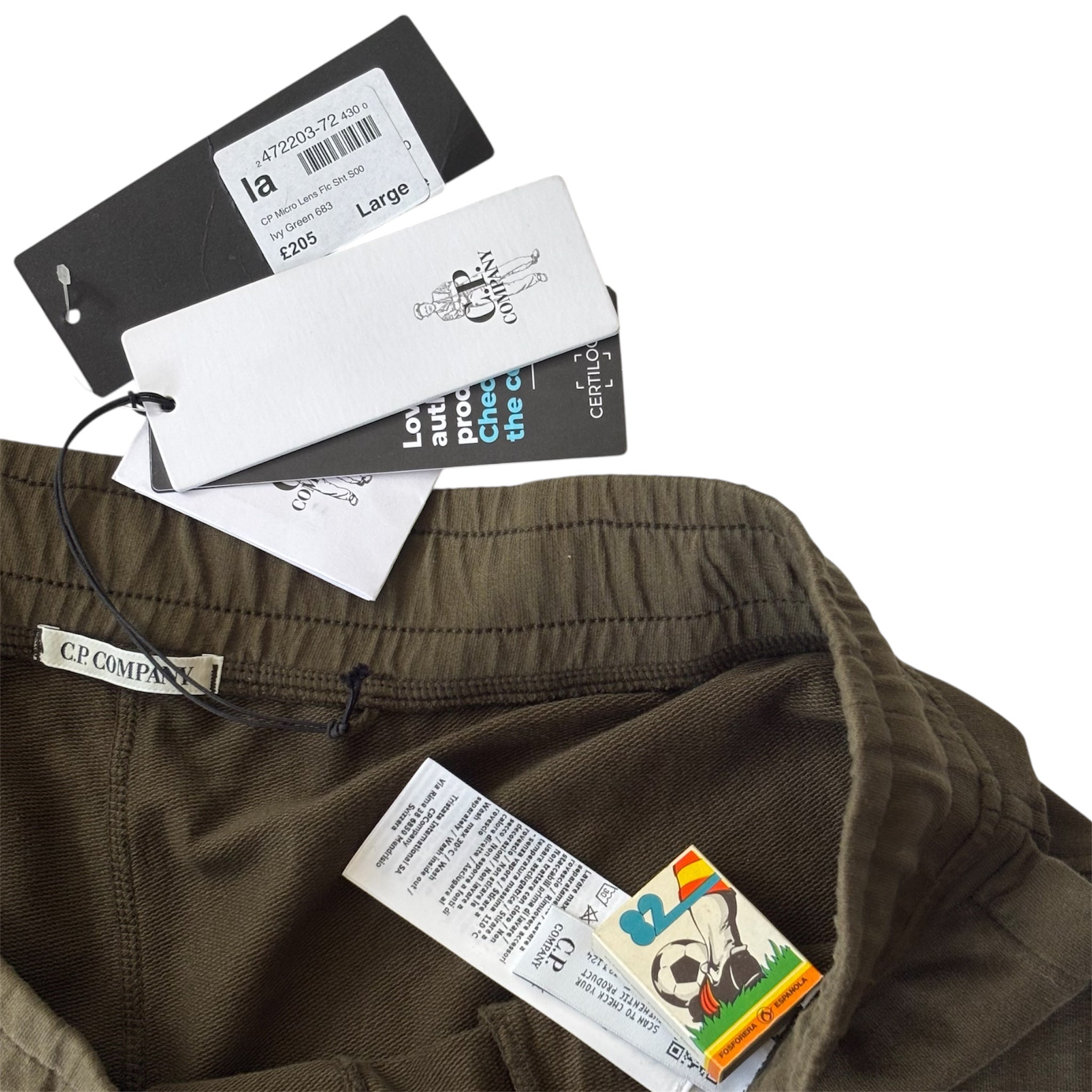 C.P. Company Lens Fleece Shorts 50