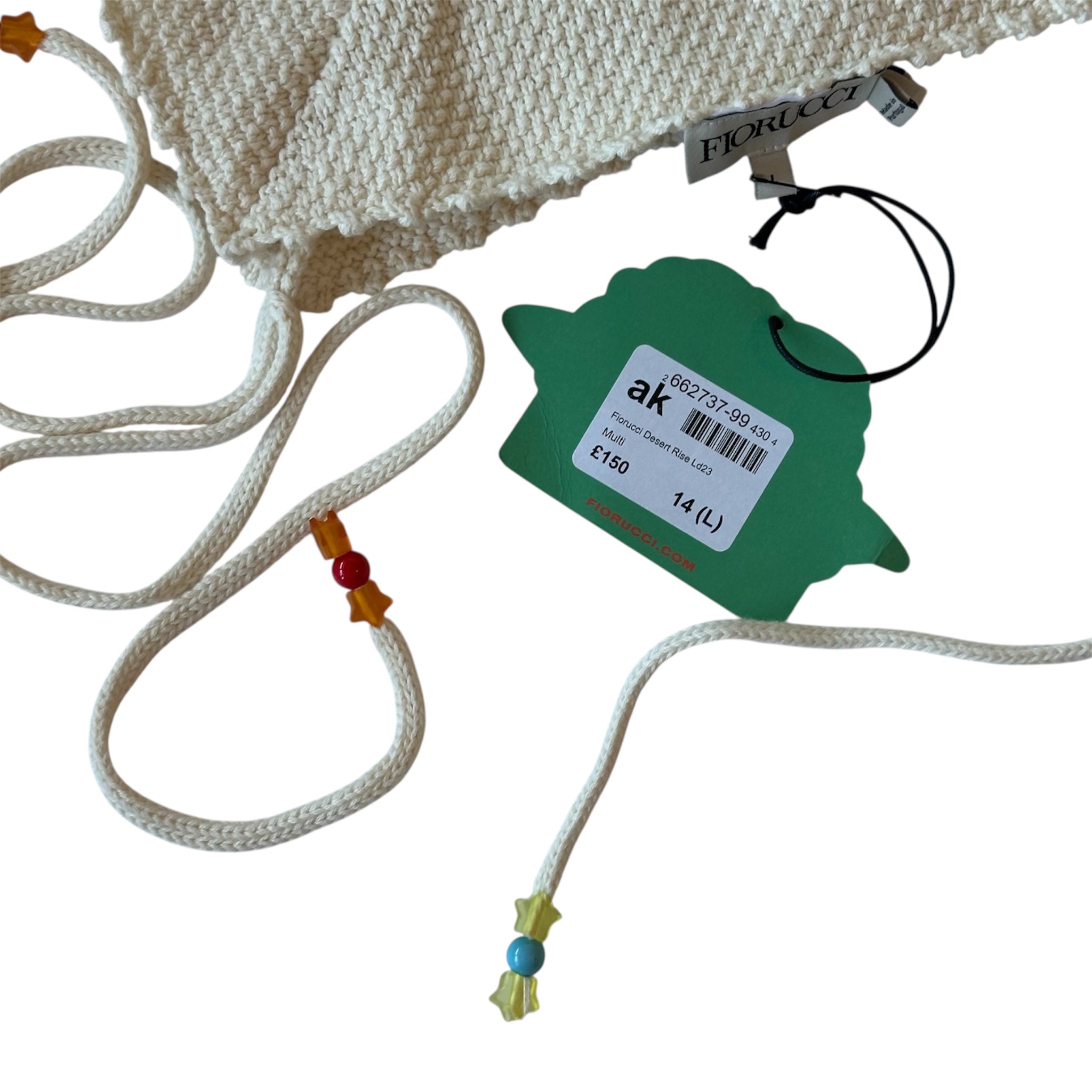 FIORUCCI Desert Rise Crochet Bandana Top L