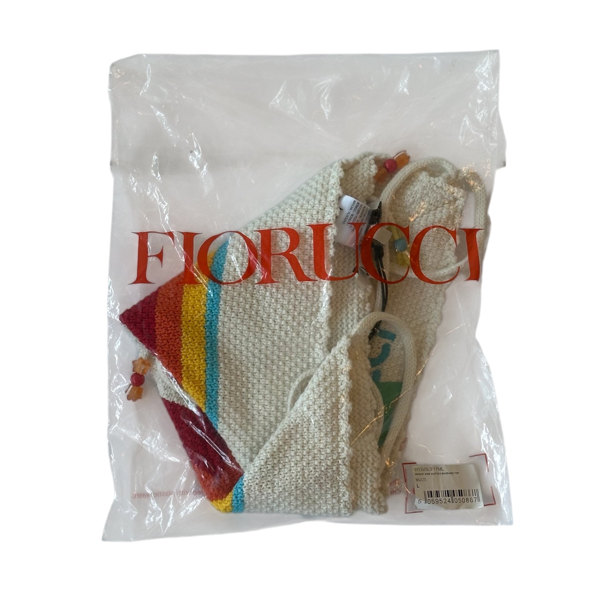 FIORUCCI Desert Rise Crochet Bandana Top L