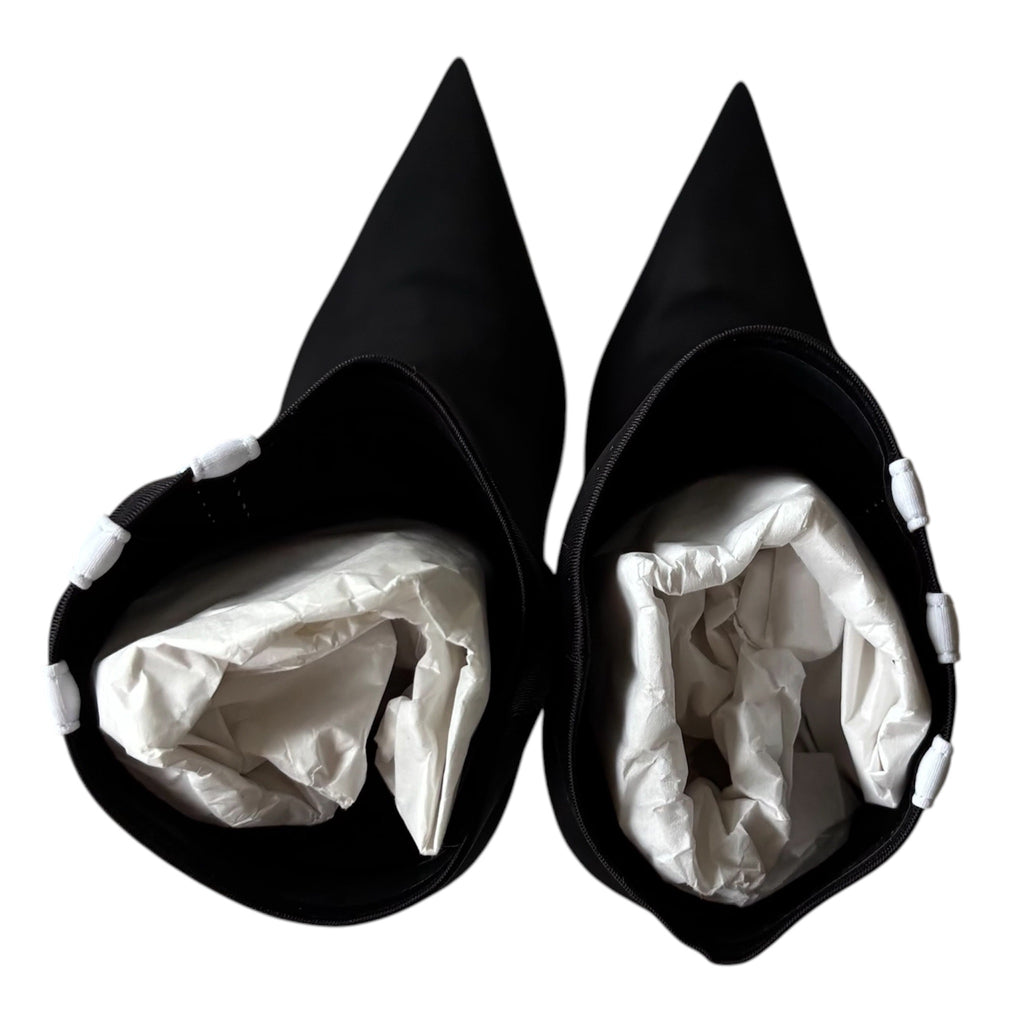 BALENCIAGA x Adidas Knife Booties Black White 38
