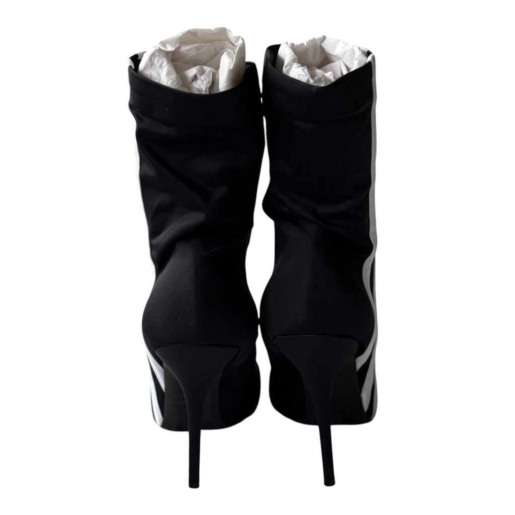 BALENCIAGA x Adidas Knife Booties Black White 38